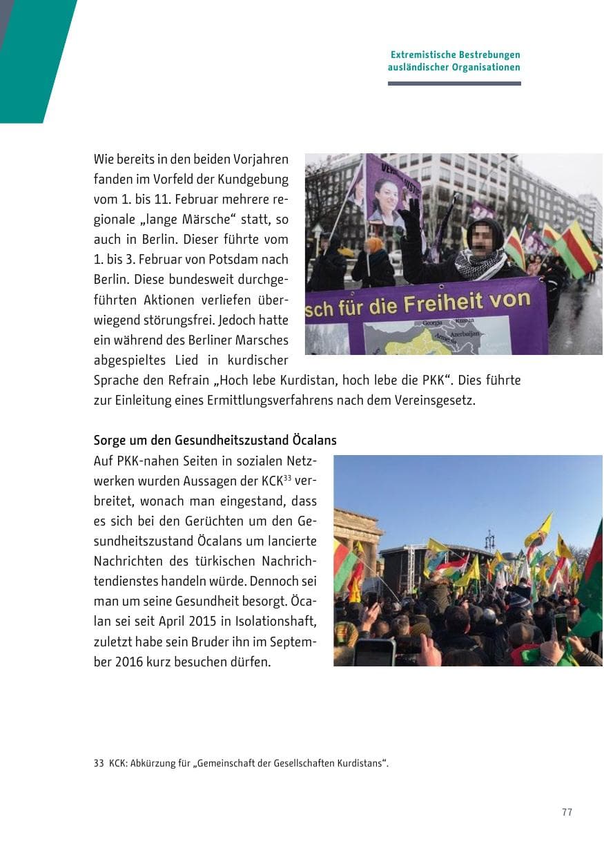 Seite 78 des Verfassungsschutzbericht 2017 Berlin