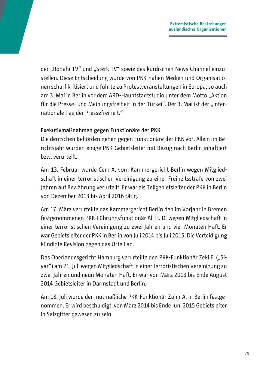 Seite 80 des Verfassungsschutzbericht 2017 Berlin
