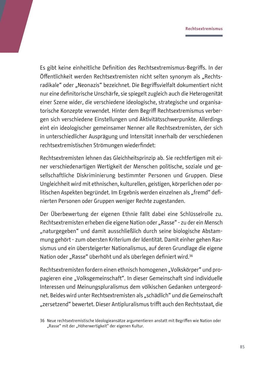 Seite 86 des Verfassungsschutzbericht 2017 Berlin