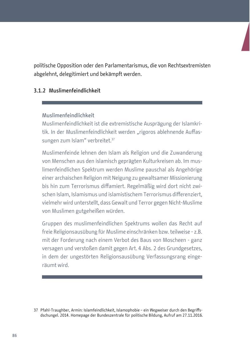 Seite 87 des Verfassungsschutzbericht 2017 Berlin