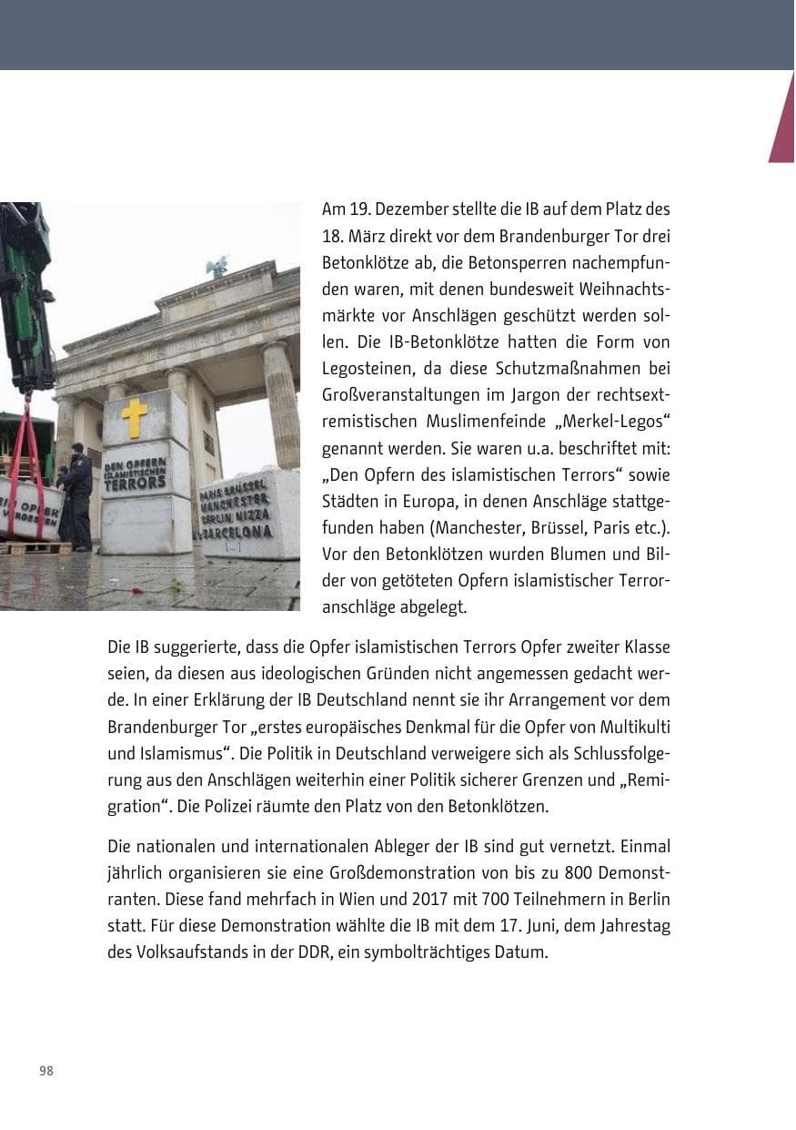 Seite 99 des Verfassungsschutzbericht 2017 Berlin