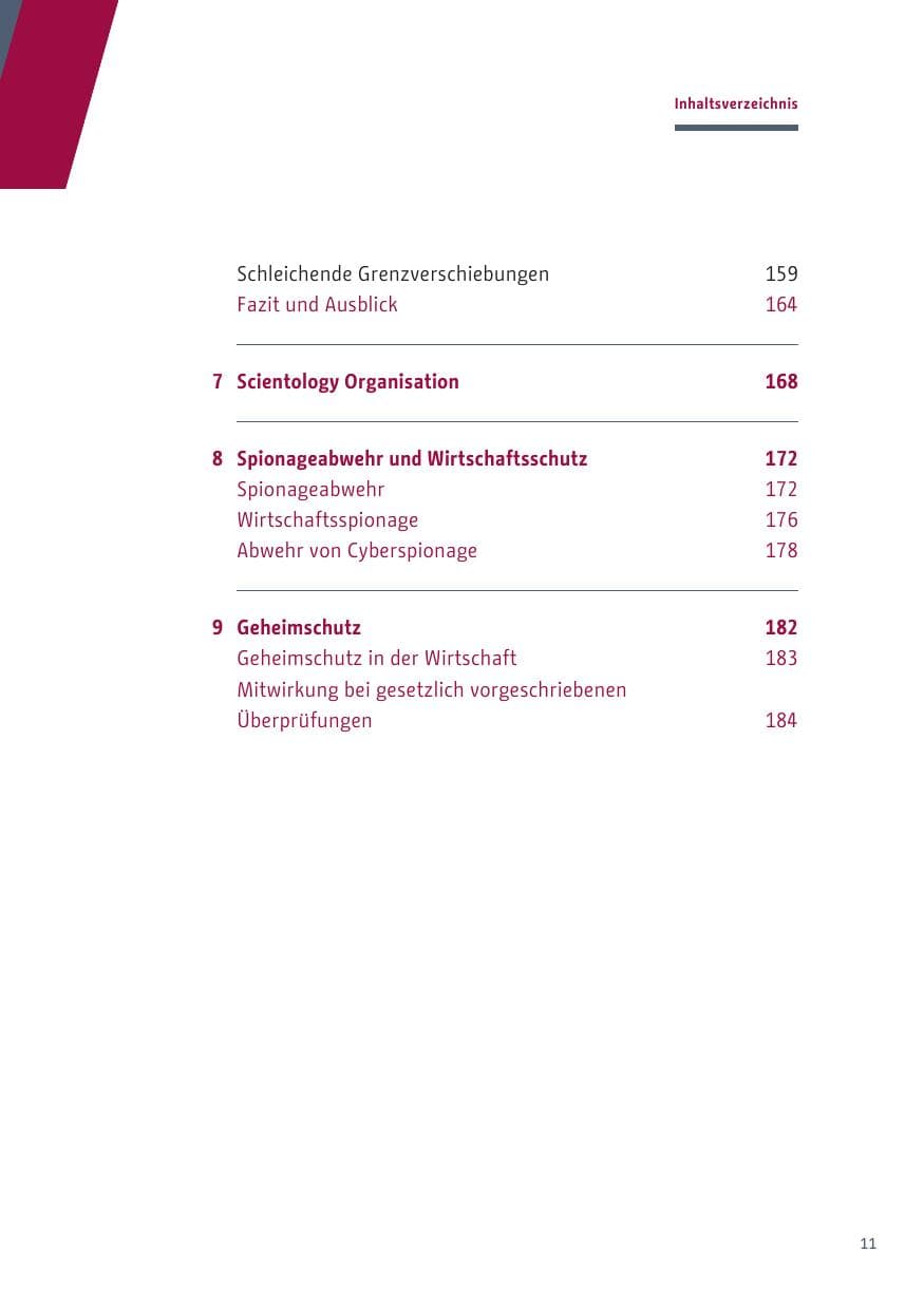 Seite 11 des Verfassungsschutzbericht 2019 Berlin