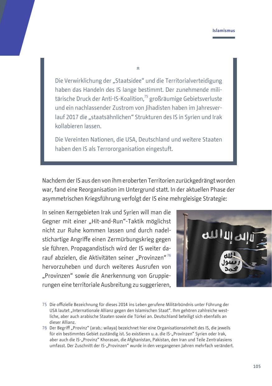 Seite 105 des Verfassungsschutzbericht 2019 Berlin