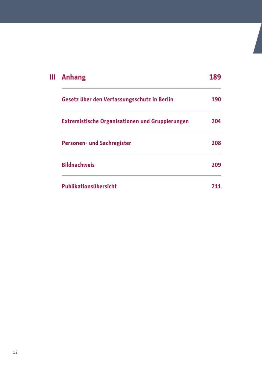 Seite 12 des Verfassungsschutzbericht 2019 Berlin