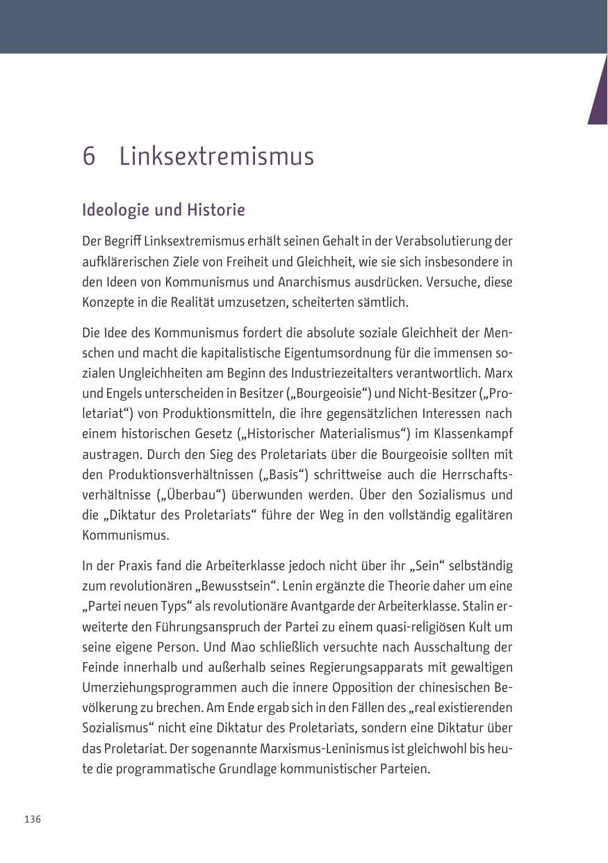 Seite 136 des Verfassungsschutzbericht 2019 Berlin