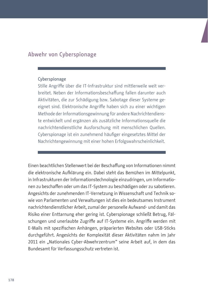 Seite 178 des Verfassungsschutzbericht 2019 Berlin