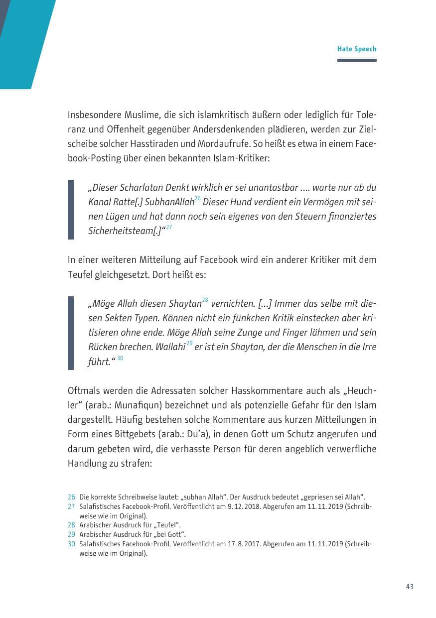 Seite 43 des Verfassungsschutzbericht 2019 Berlin