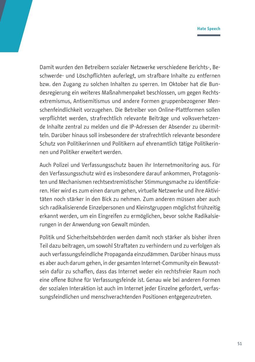 Seite 51 des Verfassungsschutzbericht 2019 Berlin