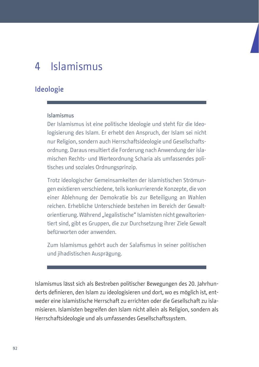 Seite 92 des Verfassungsschutzbericht 2019 Berlin