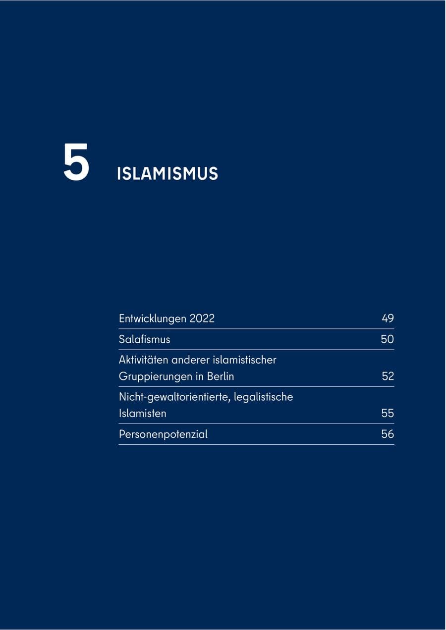 Seite 47 des Verfassungsschutzbericht 2022 Berlin