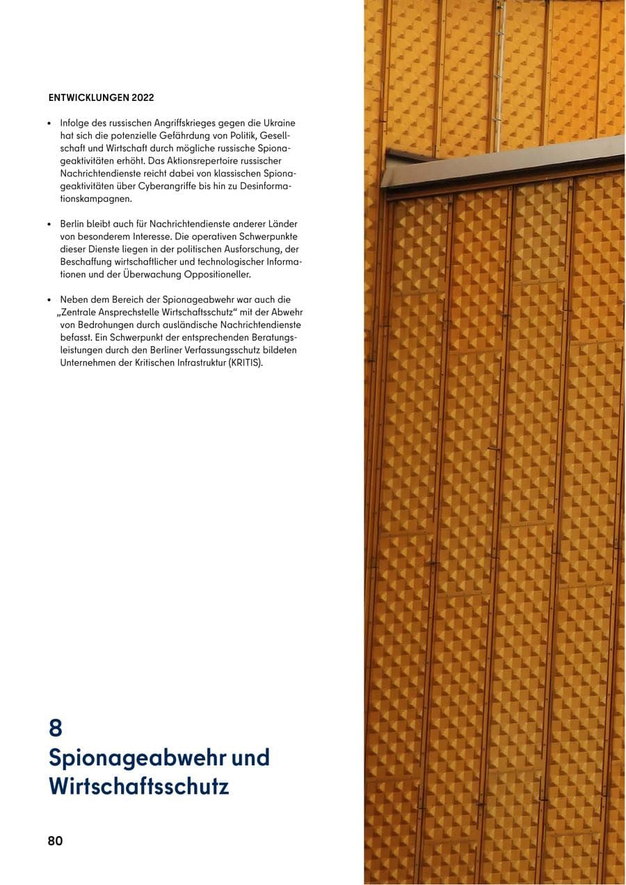 Seite 80 des Verfassungsschutzbericht 2022 Berlin