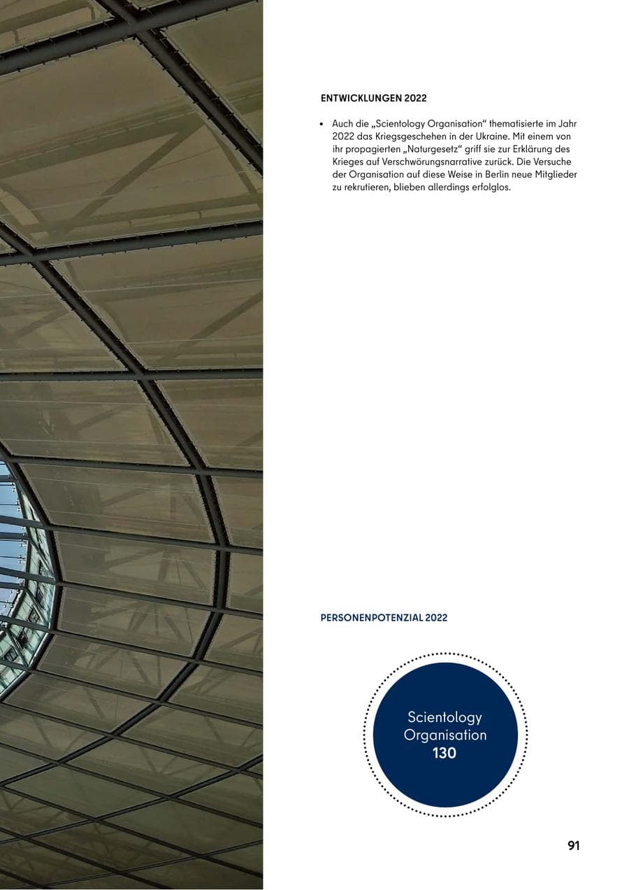 Seite 91 des Verfassungsschutzbericht 2022 Berlin