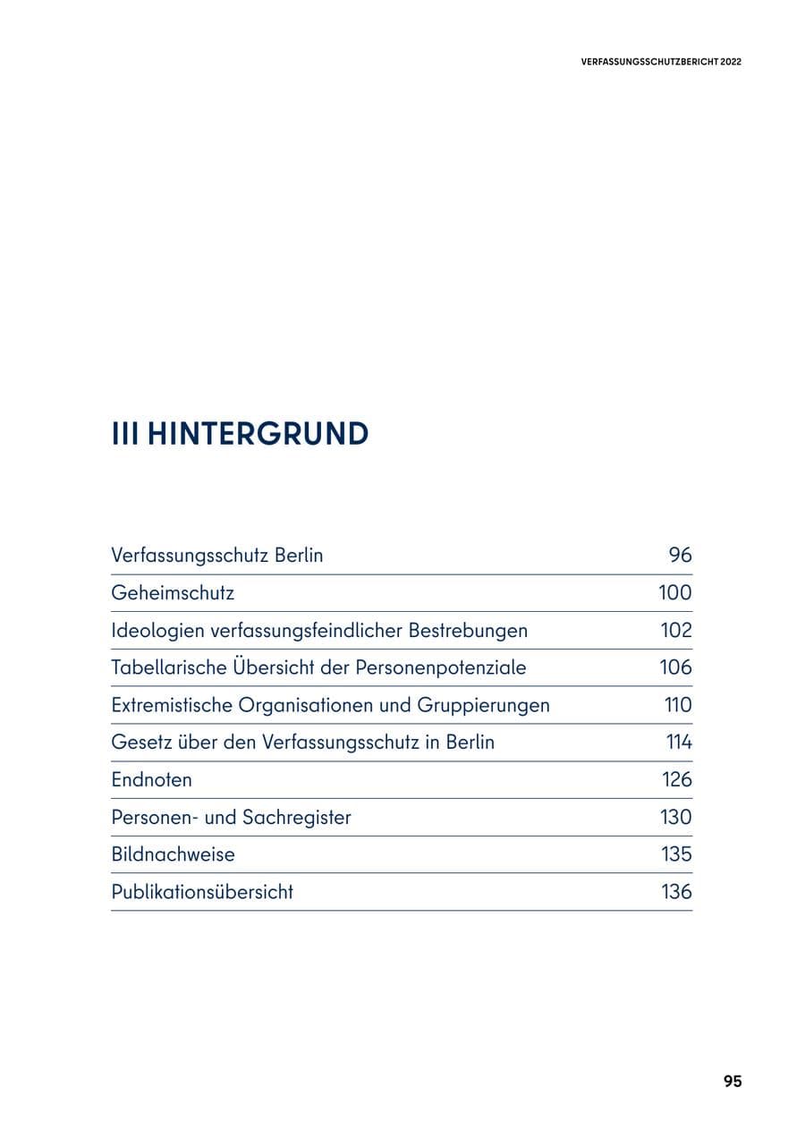 Seite 95 des Verfassungsschutzbericht 2022 Berlin