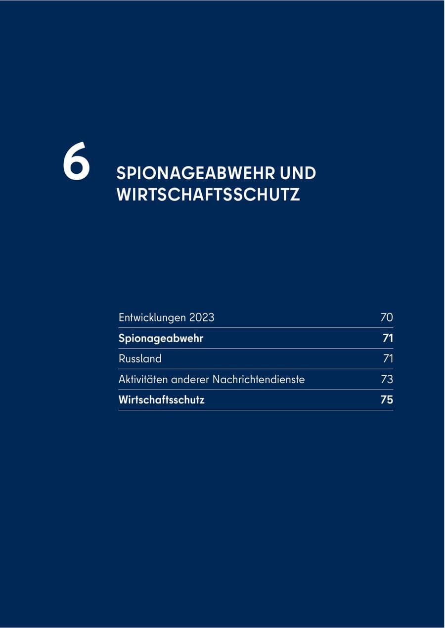 Seite 69 des Verfassungsschutzbericht 2023 Berlin