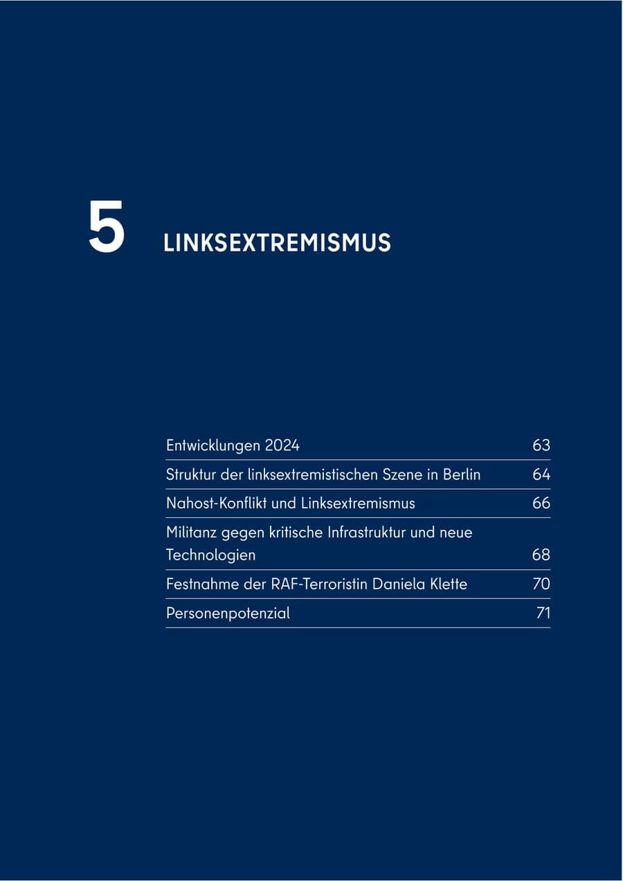 Seite 61 des Verfassungsschutzbericht 2024 Berlin