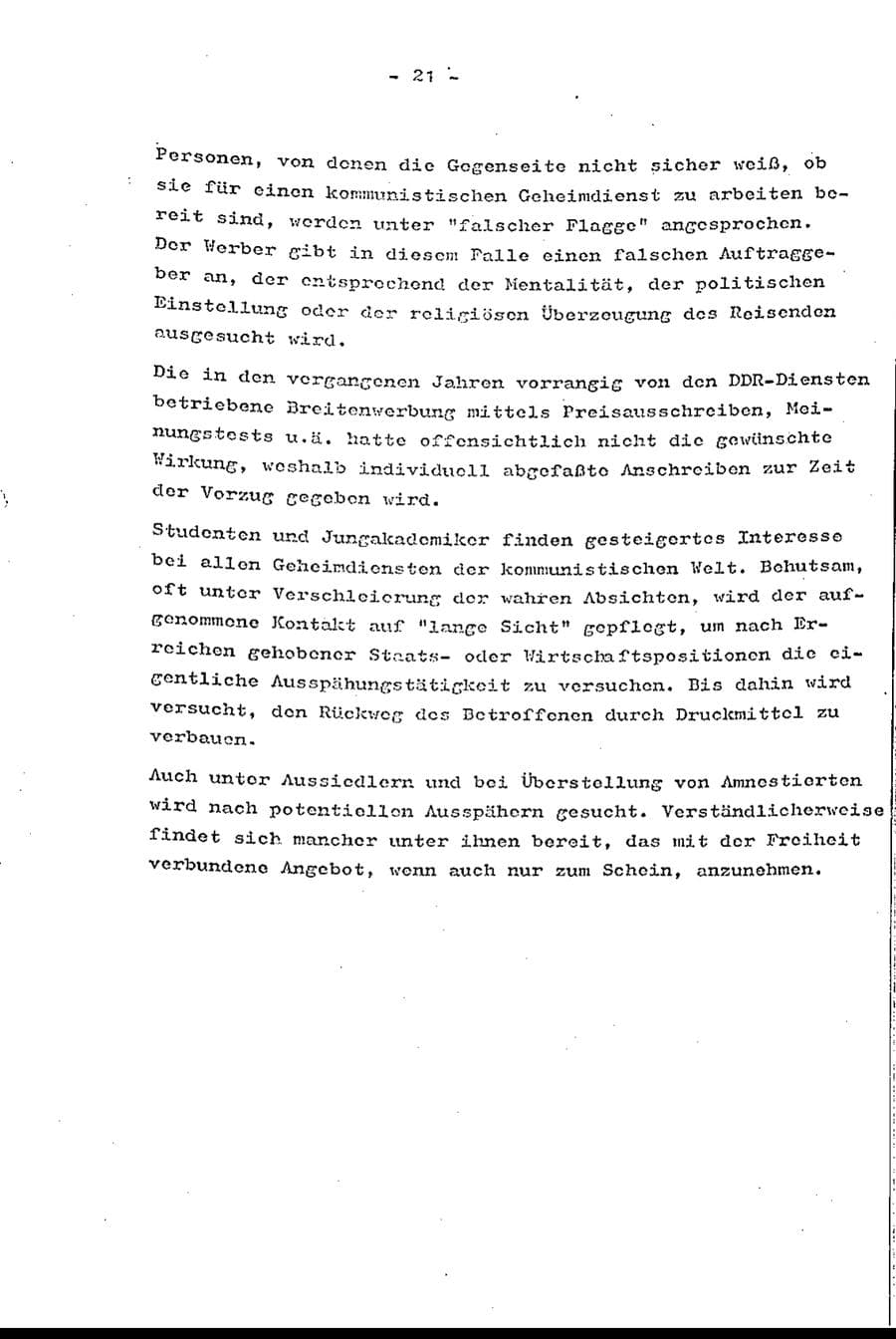 Seite 23 des Verfassungsschutzbericht 1973 Baden-Württemberg