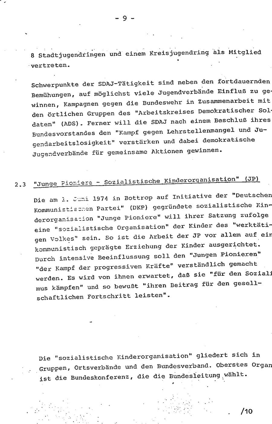 Seite 14 des Verfassungsschutzbericht 1975 Baden-Württemberg