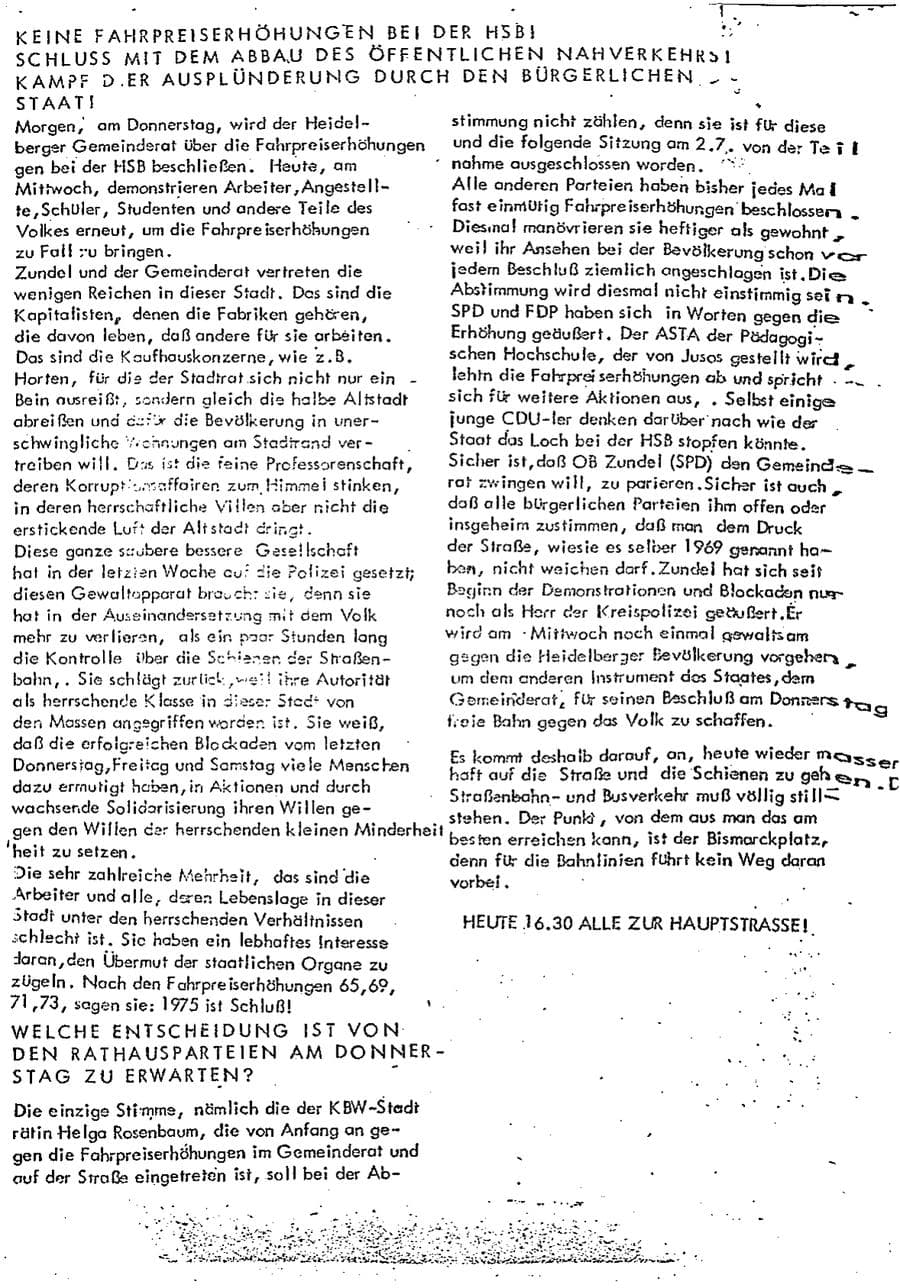 Seite 21 des Verfassungsschutzbericht 1975 Baden-Württemberg