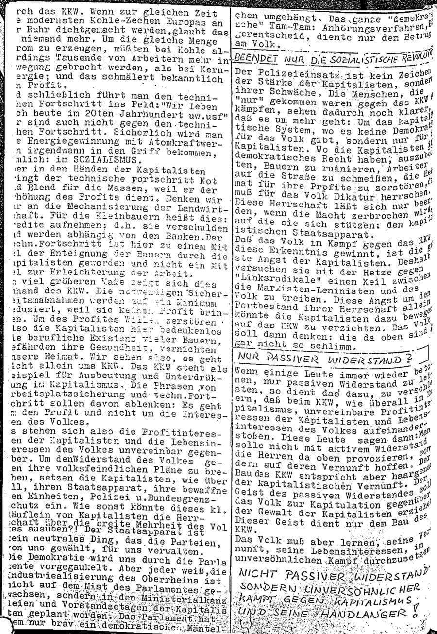 Seite 32 des Verfassungsschutzbericht 1975 Baden-Württemberg