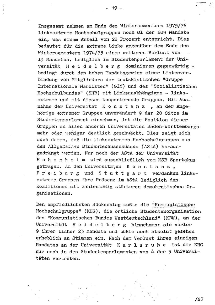Seite 34 des Verfassungsschutzbericht 1975 Baden-Württemberg