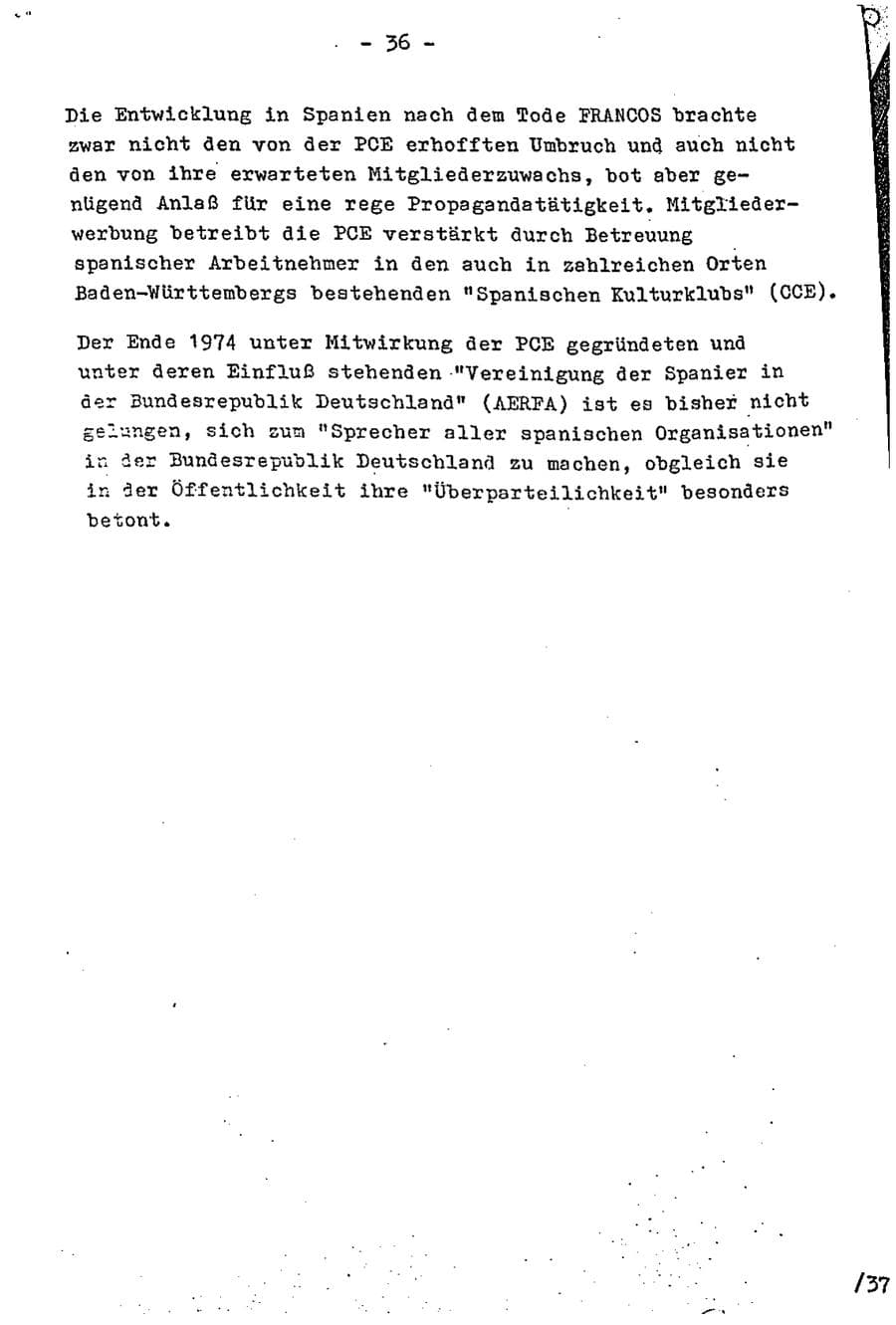 Seite 53 des Verfassungsschutzbericht 1975 Baden-Württemberg