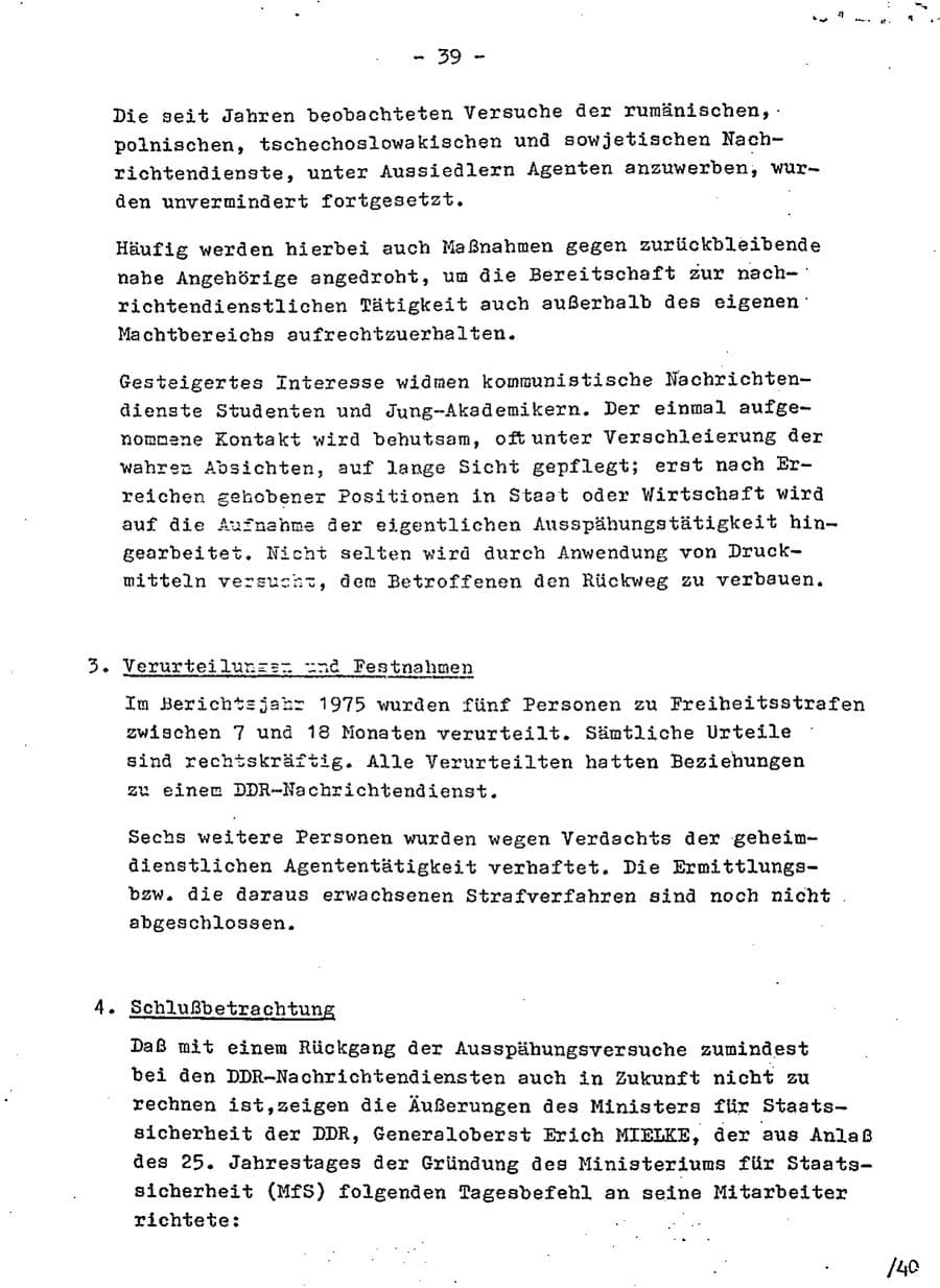 Seite 56 des Verfassungsschutzbericht 1975 Baden-Württemberg