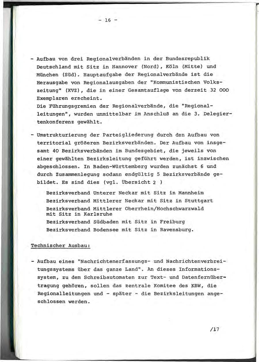 Seite 30 des Verfassungsschutzbericht 1976 Baden-Württemberg