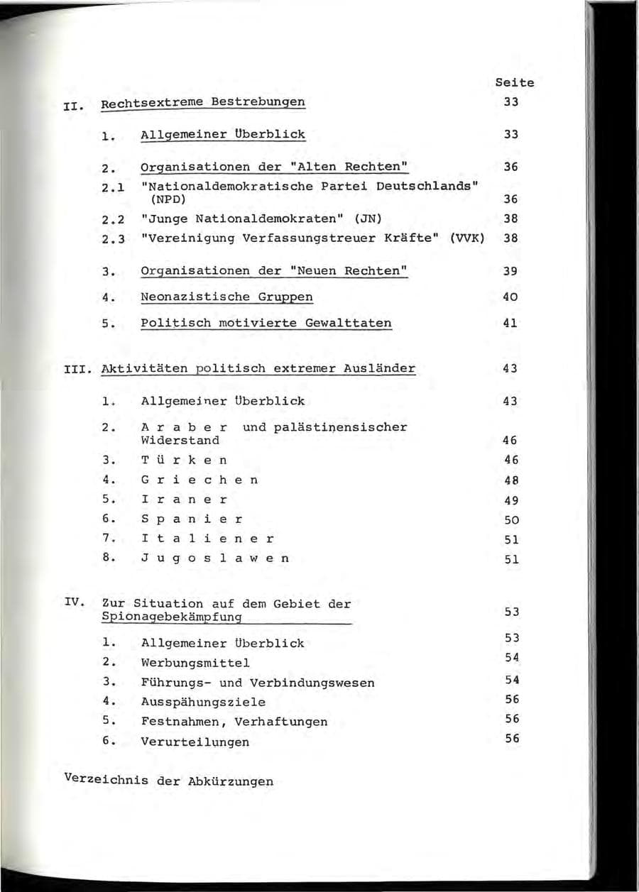 Seite 9 des Verfassungsschutzbericht 1976 Baden-Württemberg