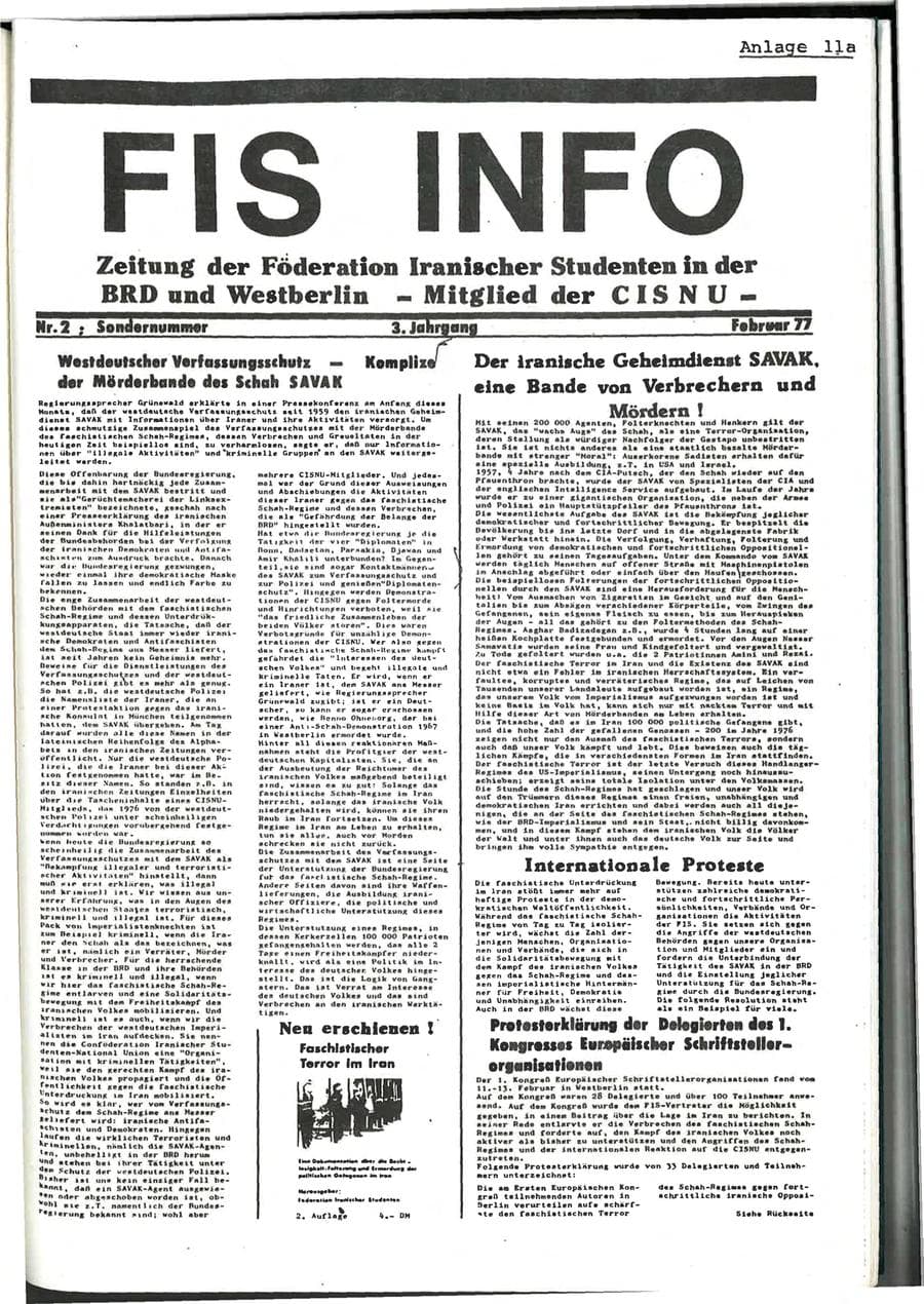 Seite 91 des Verfassungsschutzbericht 1976 Baden-Württemberg