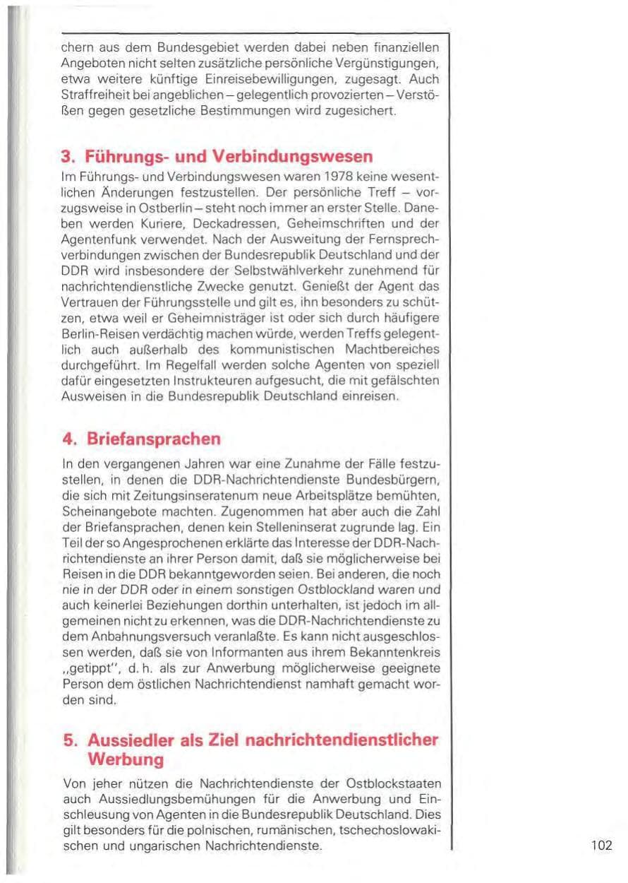 Seite 105 des Verfassungsschutzbericht 1978 Baden-Württemberg