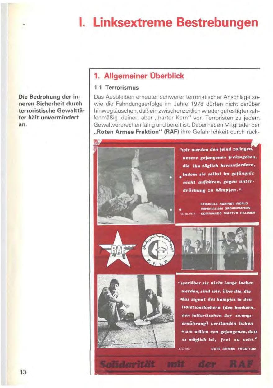 Seite 16 des Verfassungsschutzbericht 1978 Baden-Württemberg