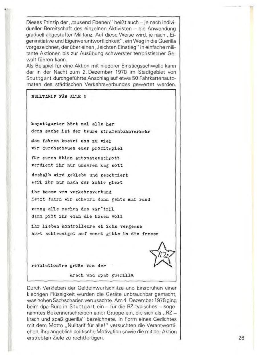 Seite 29 des Verfassungsschutzbericht 1978 Baden-Württemberg