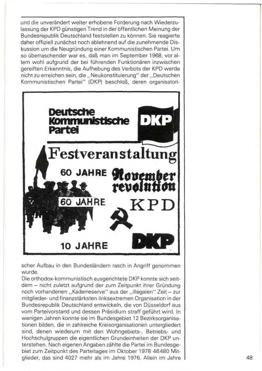 Seite 51 des Verfassungsschutzbericht 1978 Baden-Württemberg