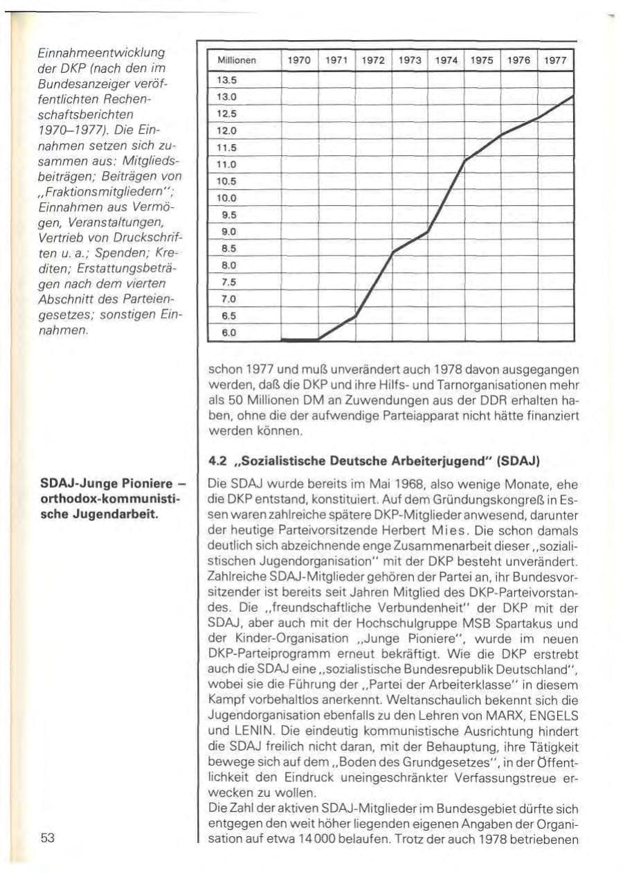 Seite 56 des Verfassungsschutzbericht 1978 Baden-Württemberg