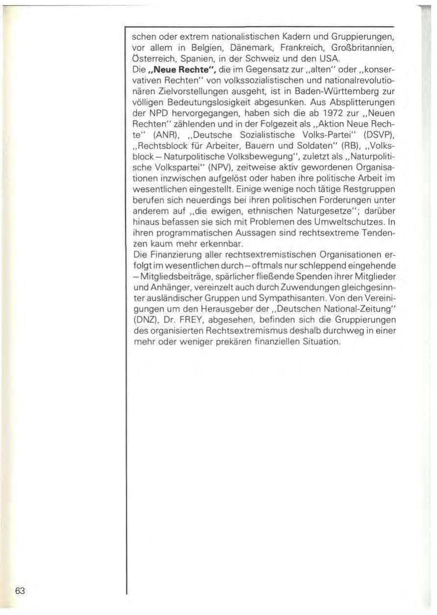 Seite 66 des Verfassungsschutzbericht 1978 Baden-Württemberg