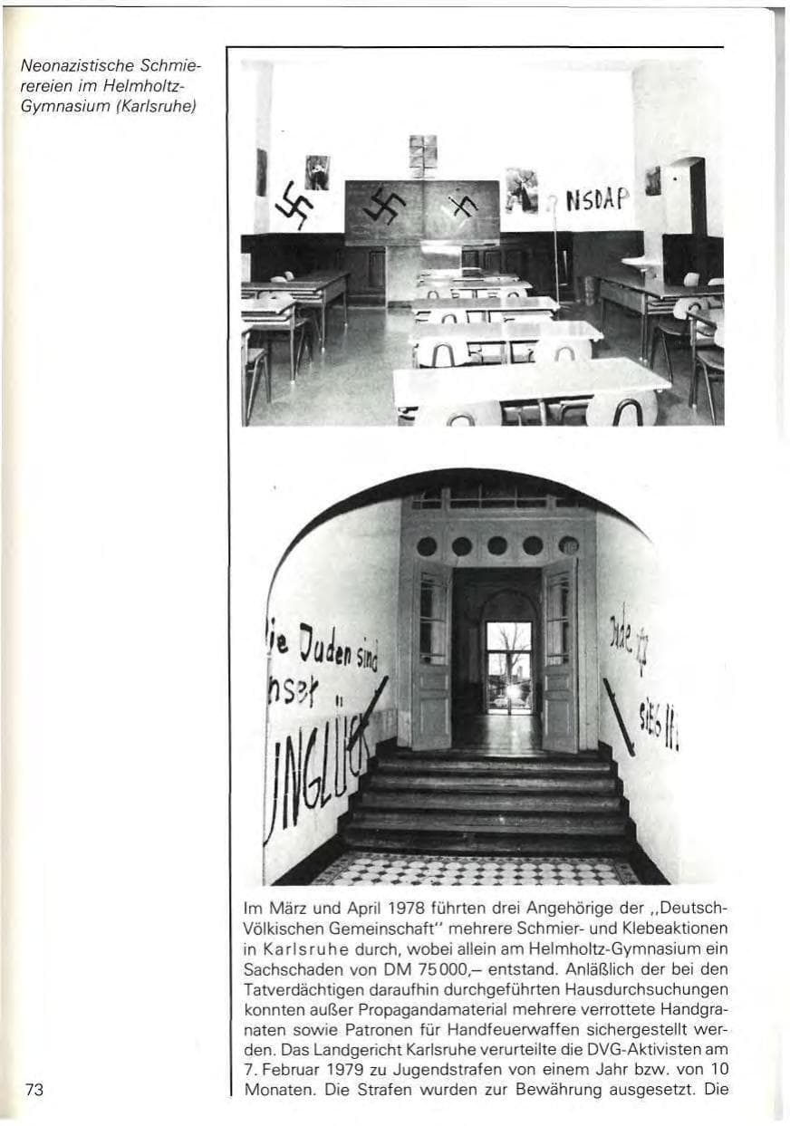 Seite 76 des Verfassungsschutzbericht 1978 Baden-Württemberg