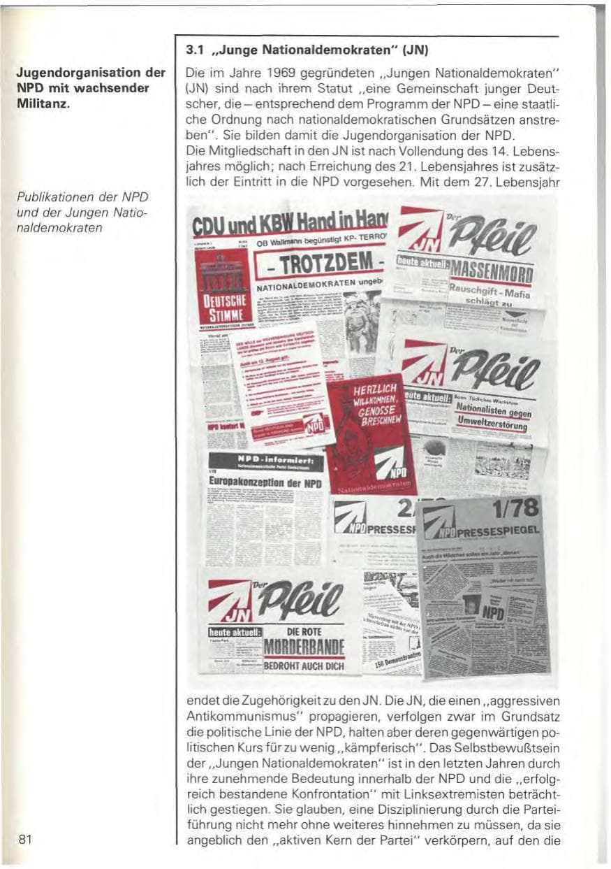 Seite 84 des Verfassungsschutzbericht 1978 Baden-Württemberg