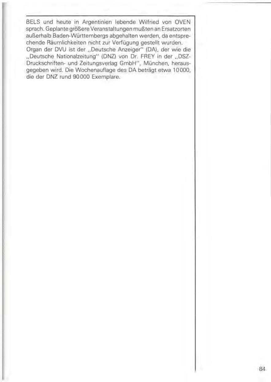 Seite 87 des Verfassungsschutzbericht 1978 Baden-Württemberg