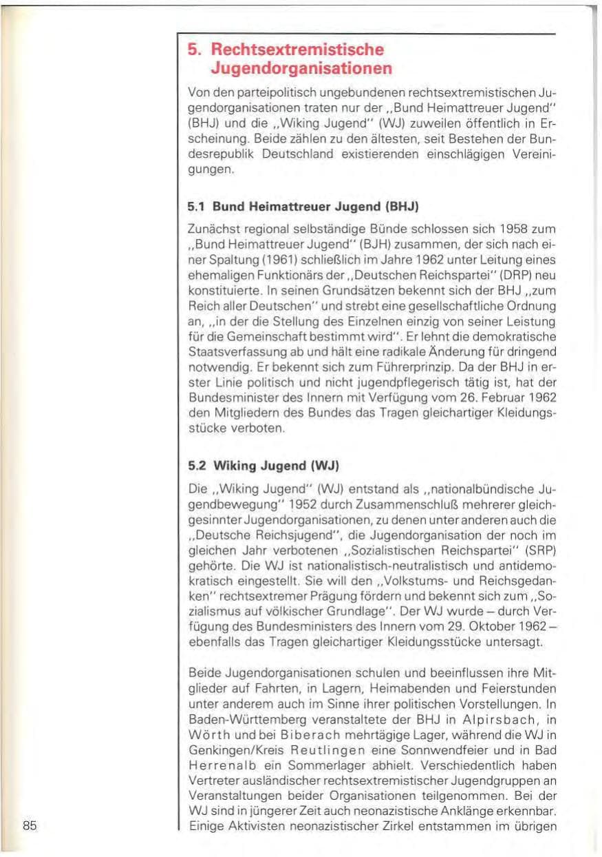 Seite 88 des Verfassungsschutzbericht 1978 Baden-Württemberg