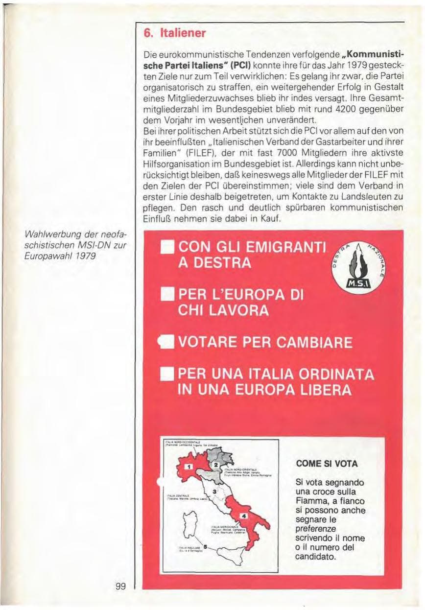 Seite 101 des Verfassungsschutzbericht 1979 Baden-Württemberg