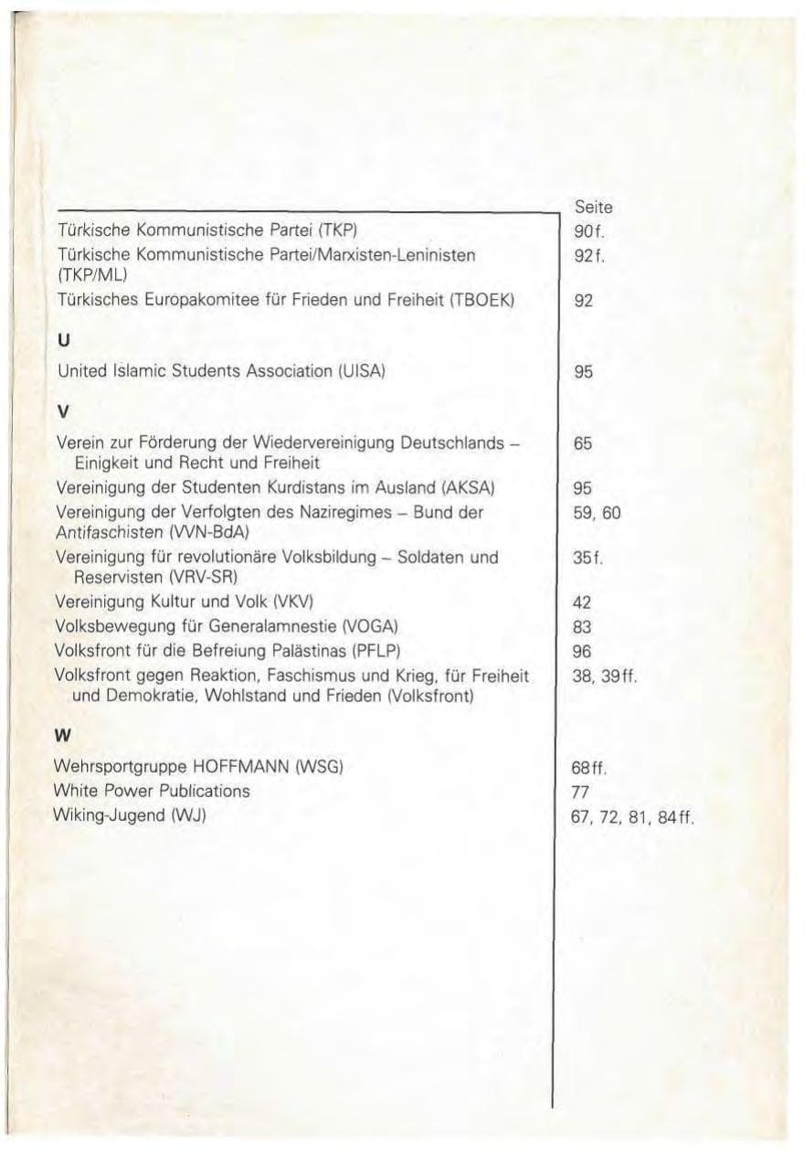 Seite 117 des Verfassungsschutzbericht 1979 Baden-Württemberg