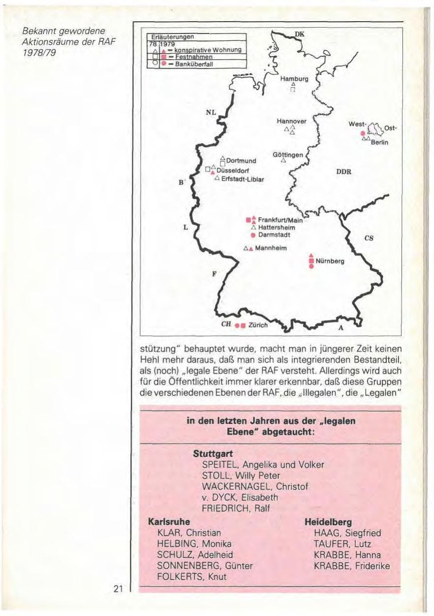 Seite 23 des Verfassungsschutzbericht 1979 Baden-Württemberg
