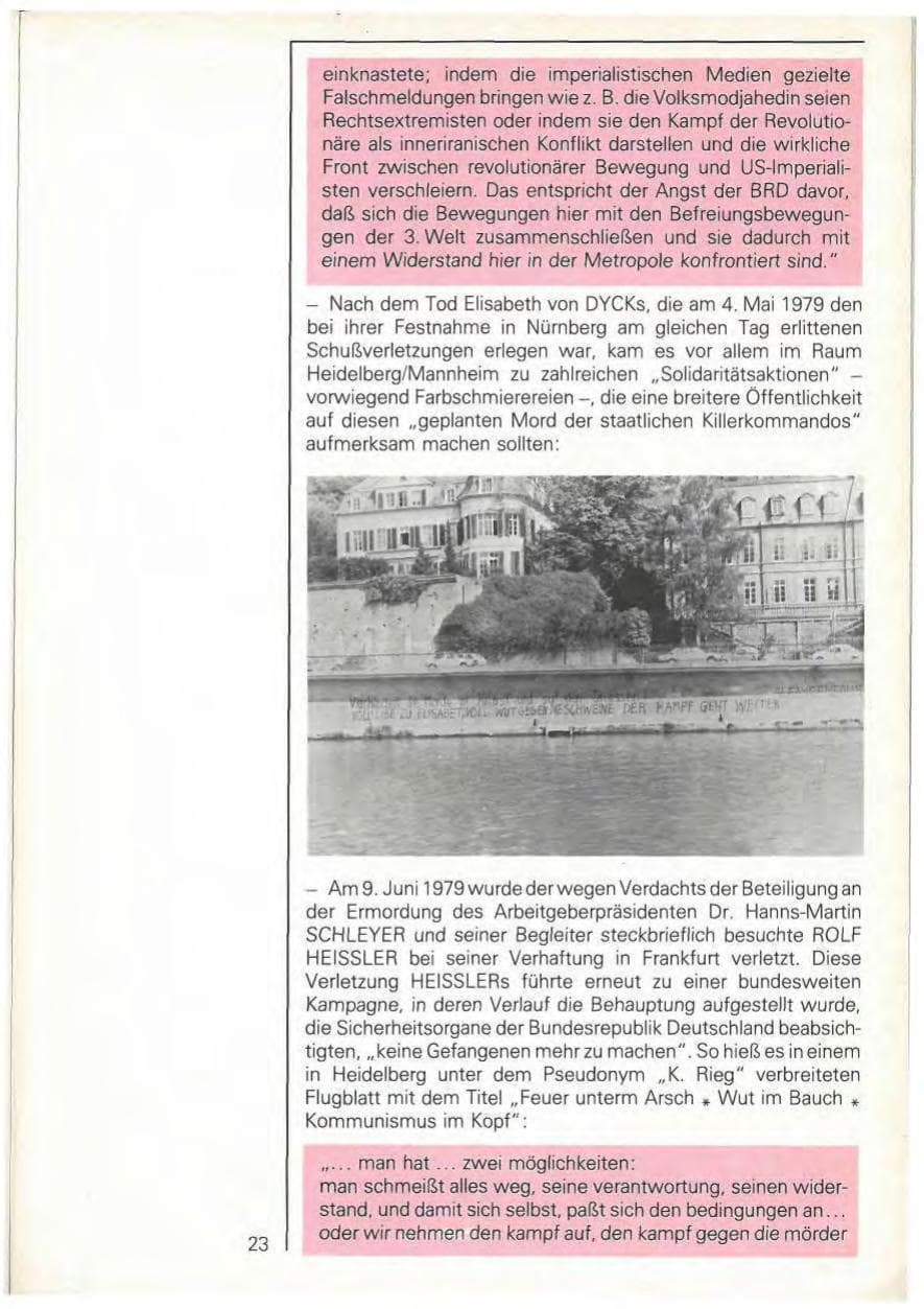 Seite 25 des Verfassungsschutzbericht 1979 Baden-Württemberg