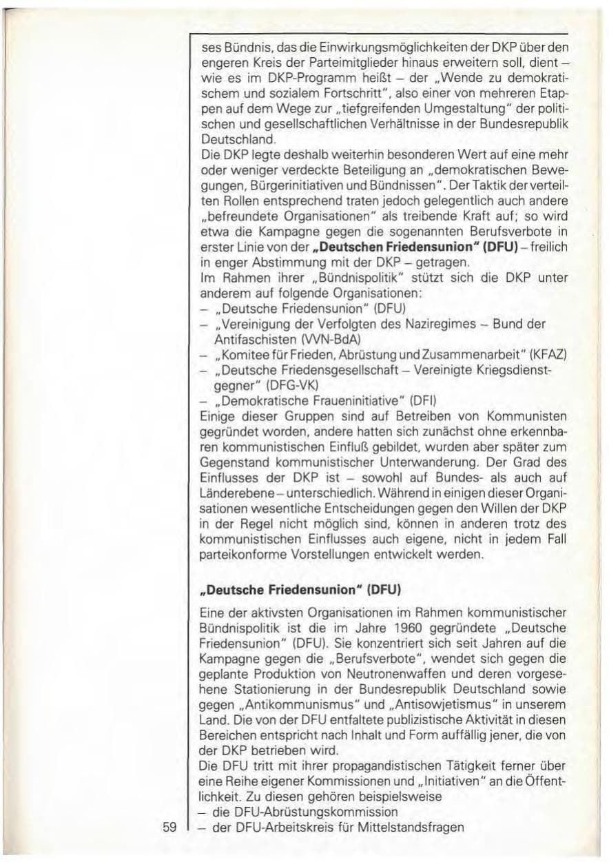 Seite 61 des Verfassungsschutzbericht 1979 Baden-Württemberg
