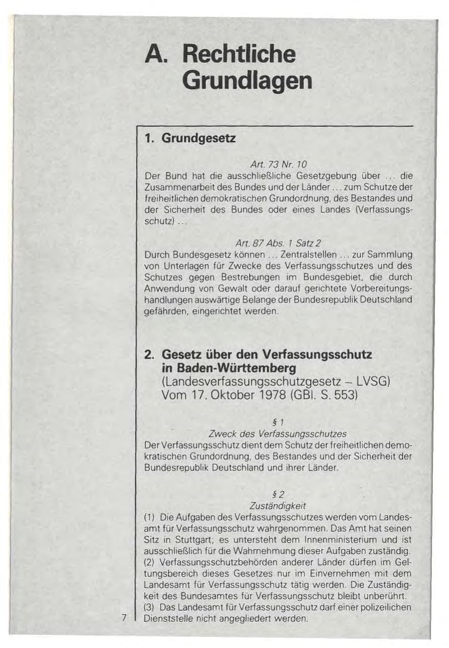 Seite 9 des Verfassungsschutzbericht 1979 Baden-Württemberg