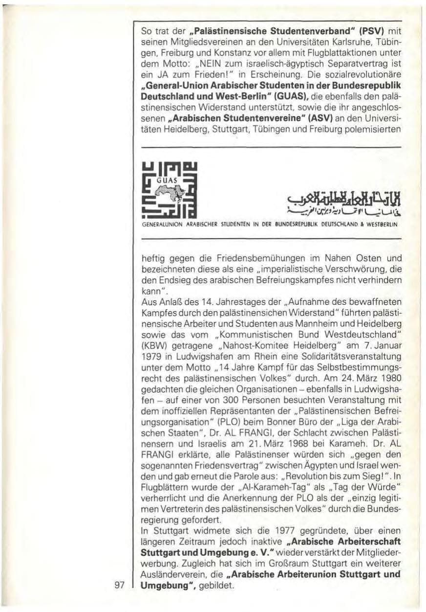 Seite 99 des Verfassungsschutzbericht 1979 Baden-Württemberg