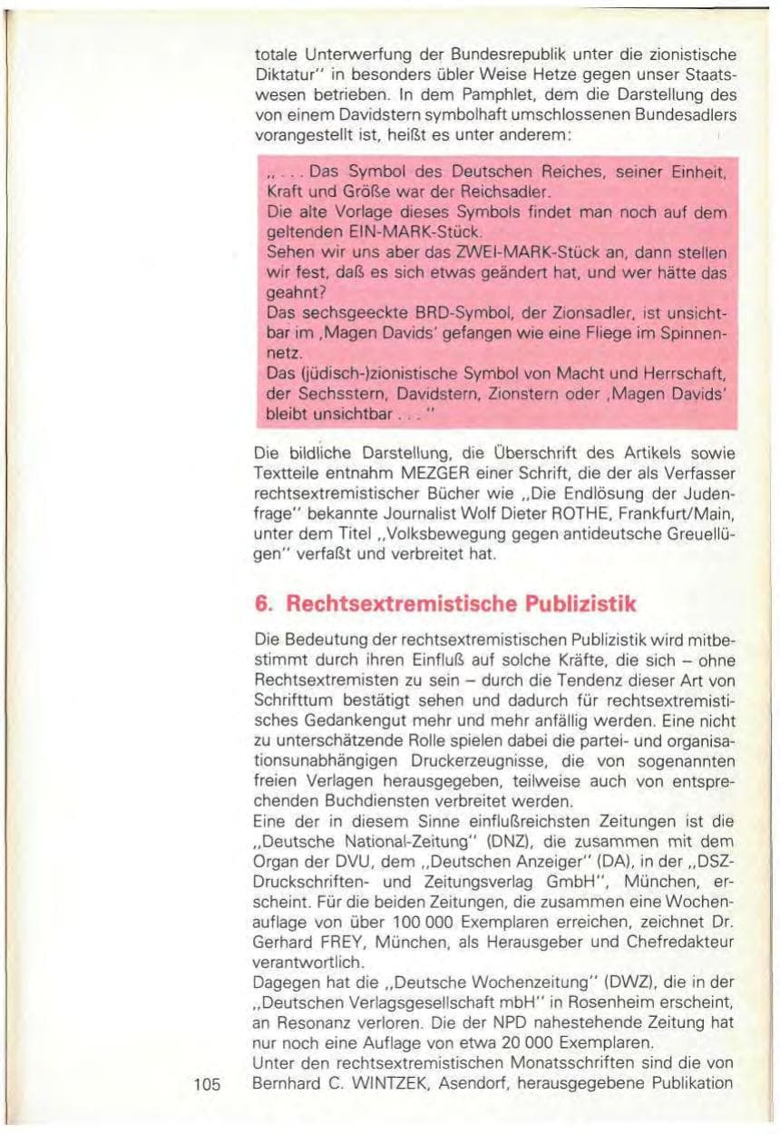 Seite 107 des Verfassungsschutzbericht 1980 Baden-Württemberg