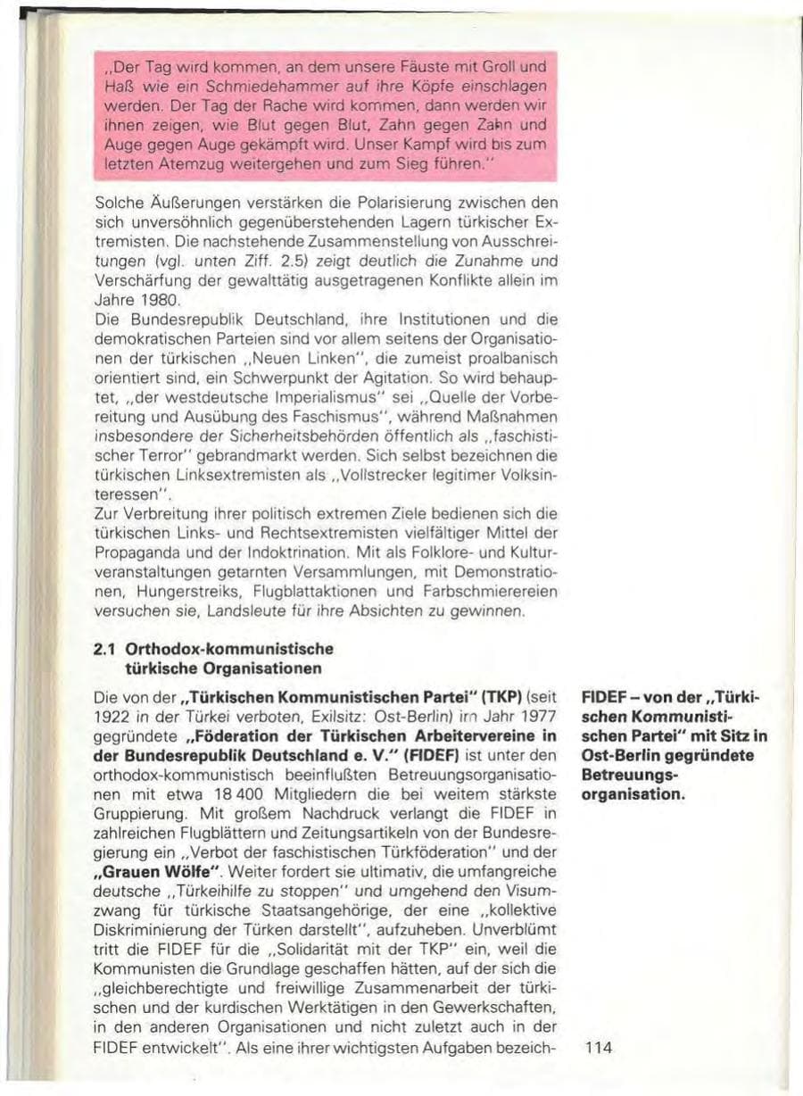 Seite 116 des Verfassungsschutzbericht 1980 Baden-Württemberg