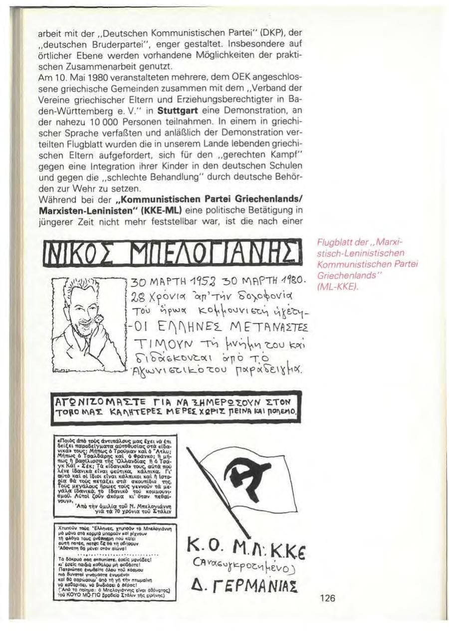 Seite 128 des Verfassungsschutzbericht 1980 Baden-Württemberg