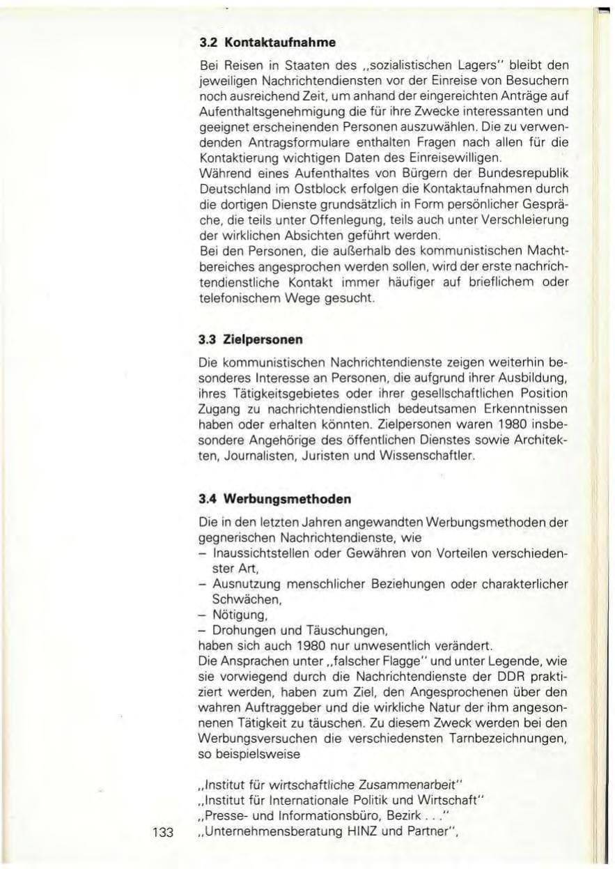 Seite 135 des Verfassungsschutzbericht 1980 Baden-Württemberg